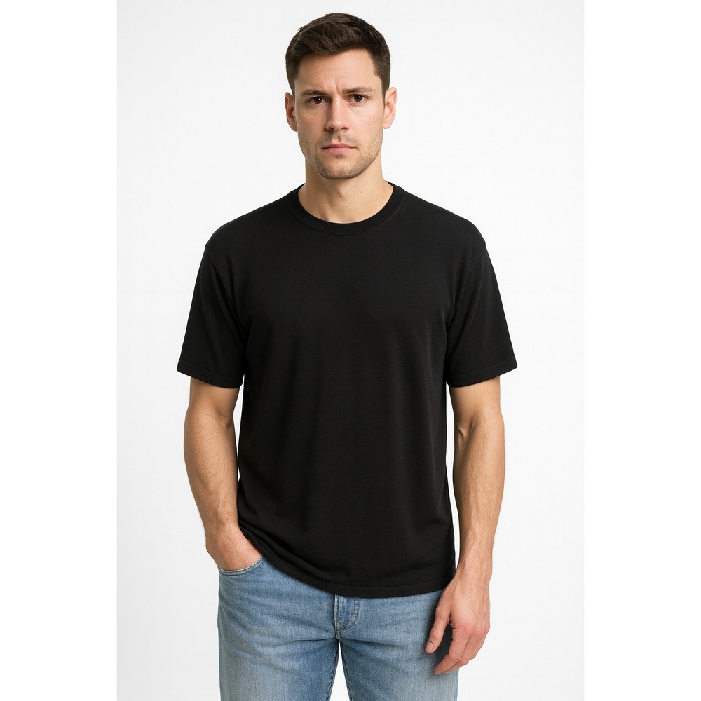 VTG Y2K Banana Republic Factory Mens Black Silk Cotton‎ Blend Sweater XL